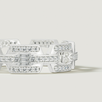 Links Luminara 18k White Gold Diamond Ring