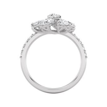 خاتم غايا لوكس فاشن من الذهب الأبيض عيار 18 قيراطًا والألماس المطوّر في المختبر