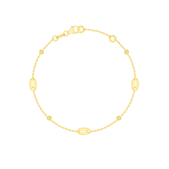 Prisma Oval Bracelet in 18K Gold