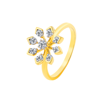 Nakshatra Diamond Ring in 18K Gold