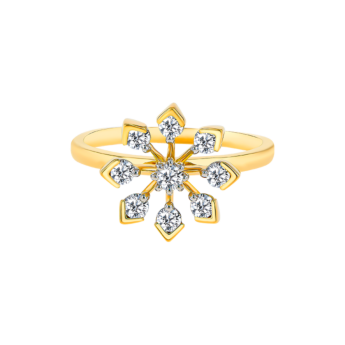 Nakshatra Diamond Ring in 18K Gold