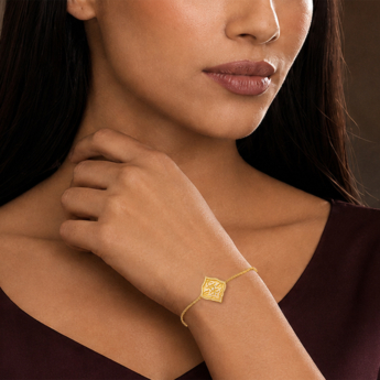 Izdihar Diamond Bracelet - 18K Yellow Gold
