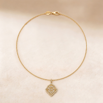 Izdihar Diamond Pendant - 18K Yellow Gold