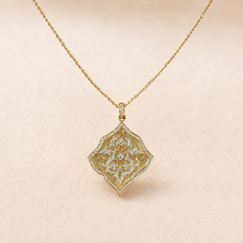 Izdihar Diamond Pendant - 18K Yellow Gold