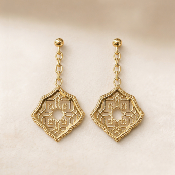Shabaka Gold Earring - 18K Yellow Gold