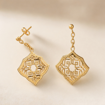 Shabaka Gold Earring - 18K Yellow Gold
