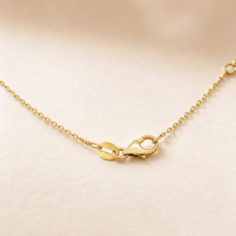 Najma Diamond Pendant Chain - 18K Yellow Gold
