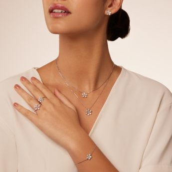 Flora Diamond Pendant Chain