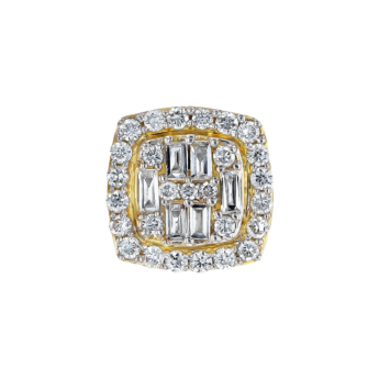 OneSixEight Cushion Shaped Diamond Stud Earrings  18K Yellow Gold