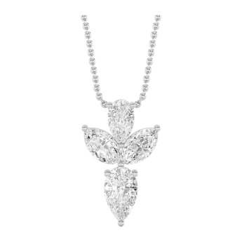 Gaia Luxe Fashion 18k White Gold Lab-Grown Diamond Pendant