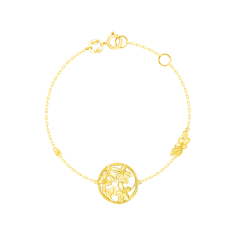 Paradise Light Weight Bracelet In 18K Yellow Gold