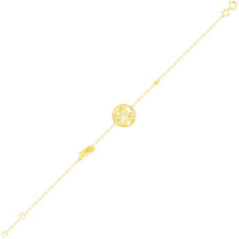 Paradise Light Weight Bracelet In 18K Yellow Gold