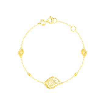 Paradise Light Weight Bracelet In 18K Yellow Gold