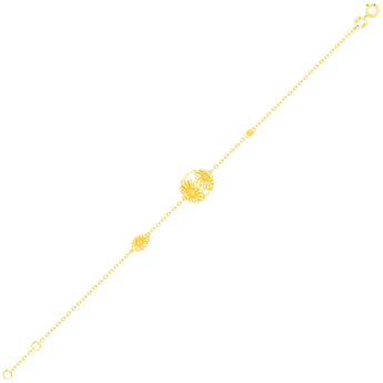 Paradise Light Weight Bracelet In 18K Yellow Gold