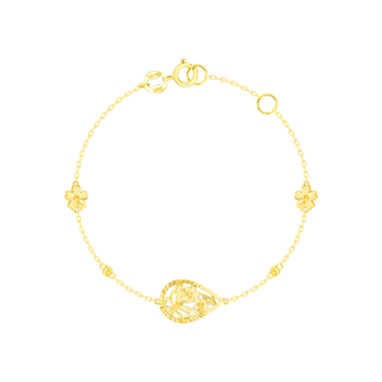 Paradise Light Weight Bracelet In 18K Yellow Gold
