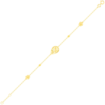 Paradise Light Weight Bracelet In 18K Yellow Gold