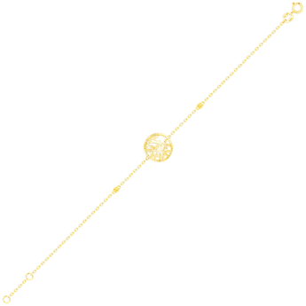 Paradise Light Weight Bracelet In 18K Yellow Gold