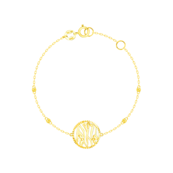Paradise Light Weight Bracelet In 18K Yellow Gold