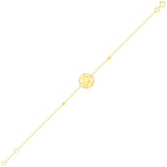 Paradise Light Weight Bracelet In 18K Yellow Gold