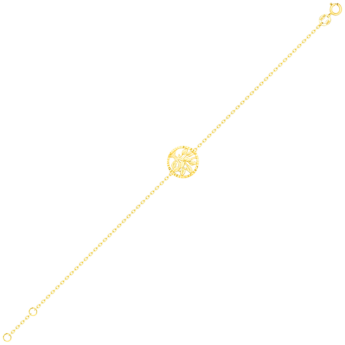Paradise Light Weight Bracelet In 18K Yellow Gold