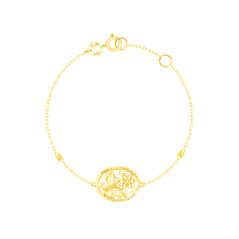 Paradise Light Weight Bracelet In 18K Yellow Gold