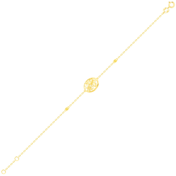 Paradise Light Weight Bracelet In 18K Yellow Gold