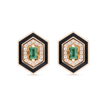 Djula Precieuse Hexagonal Earring