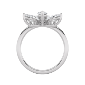 خاتم غايا لوكس فاشن من الذهب الأبيض عيار 18 قيراطًا والألماس المطوّر في المختبر