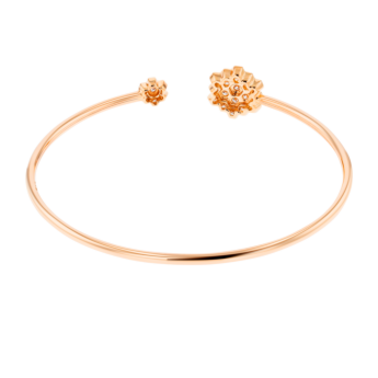Pyramid Open Bangle 18K Rose Gold 