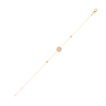 Pyramid Single Motif Bracelet 18K Rose Gold 