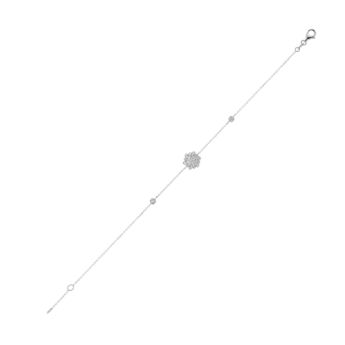 Pyramid Single Motif Bracelet 18K White Gold 