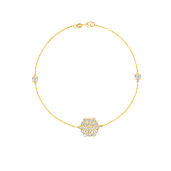 Pyramid Single Motif Bracelet 18K Yellow Gold 