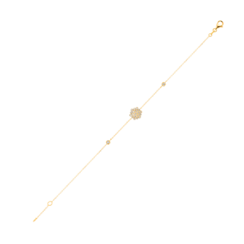 Pyramid Single Motif Bracelet 18K Yellow Gold 