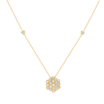 Pyramid Necklace 18K Yellow Gold 