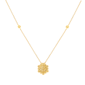 Pyramid Necklace 18K Yellow Gold 