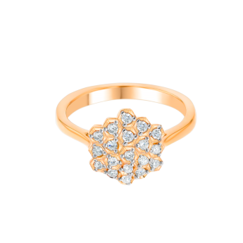 Pyramid Ring 18K Rose Gold 