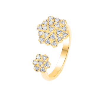 Pyramid Open Ring 18K Yellow  Gold 