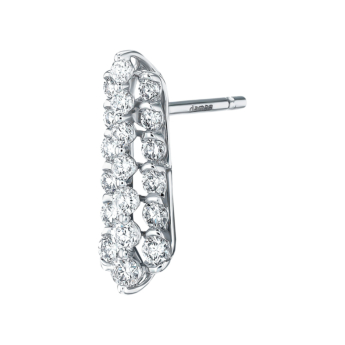 أقراط بيراميد زينيث من الذهب الأبيض عيار 18 قيراط والألماس