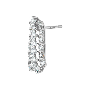 أقراط بيراميد زينيث من الذهب الأبيض عيار 18 قيراط 