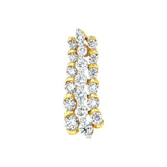 أقراط بيراميد زينيث من الذهب الأصفر عيار 18 قيراط 