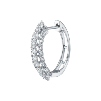 أقراط بيراميد زينيث من الذهب الأبيض عيار 18 قيراط 