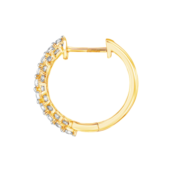 أقراط بيراميد زينيث من الذهب الأصفر عيار 18 قيراط 