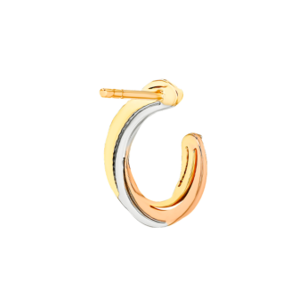 أقراط ريفولف تريو من الذهب الأصفر والوردي والأبيض عيار 18 قيراط المرصعة بالألماس