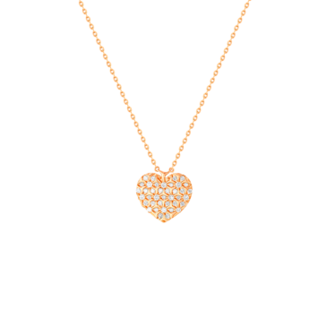 Damas Valentine's Day Collection Necklace In 18K Rose Gold Featuring Diamonds
