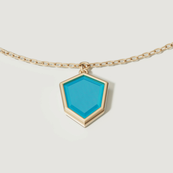 Spring 18k Yellow Gold Anklet with Swiss Blue Topaz, London Blue Topaz, Lapis Lazuli and Turquoise