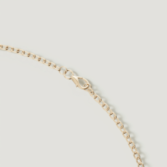 Spring 18k Yellow Gold Necklace with Amethyst and Diamond 
