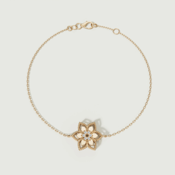 Stella D’oro Fior di Luce 18k Yellow Gold and Diamond Bracelet