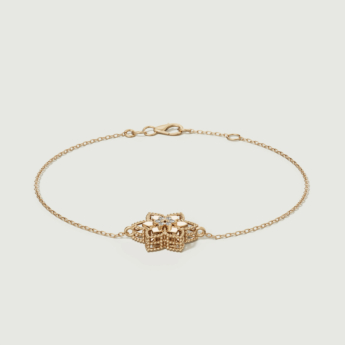 Stella D’oro Fior di Luce 18k Yellow Gold and Diamond Bracelet