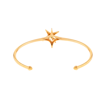 STAR Bangle in 18K Rose Gold and Studded with White and Brown Diamonds