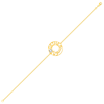 Key Of Hope By Nadine Kanso of Bilarabi Together سويا Bracelet 18K Yellow Gold & Diamonds